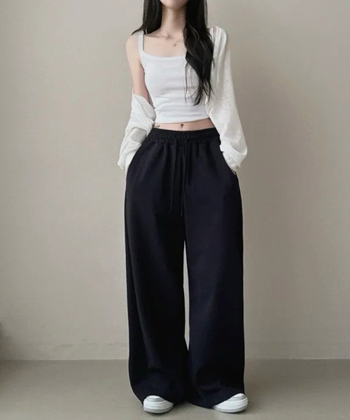 Ressaca(レサーカ)の「バックロゴプリントルーズスウェットパンツ(スウェットパンツ・レディース・ブラック/ネイビー/グレー・M)」の18枚目の写真