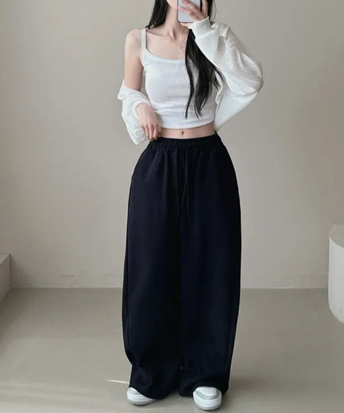 Ressaca(レサーカ)の「バックロゴプリントルーズスウェットパンツ(スウェットパンツ・レディース・ブラック/ネイビー/グレー・M)」の19枚目の写真