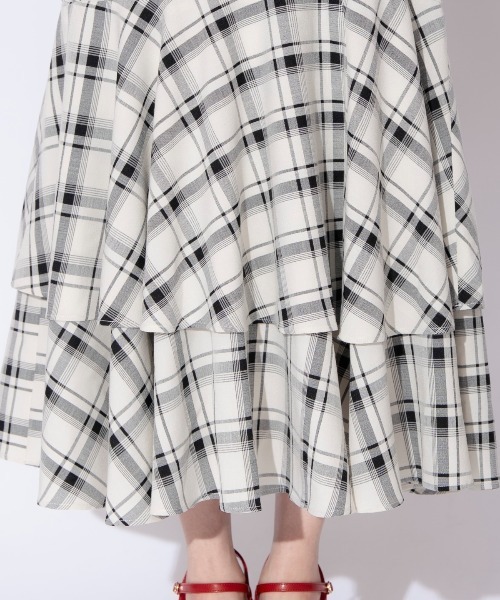 WILLSELECTION（ウィルセレクション）の「ティアードヘムマーメイドスカート（スカート・レディース・ネイビー/ホワイト系その他6/ブラウン系その他5・FREE）」の17枚目の写真