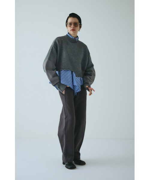 HeRIN.CYE（ヘリンドットサイ）の「H cocoon cut pants　　Ｈコクーンカットパンツ（その他パンツ・レディース・ライトブラック/ライトイエロー・38/36）」の10枚目の写真