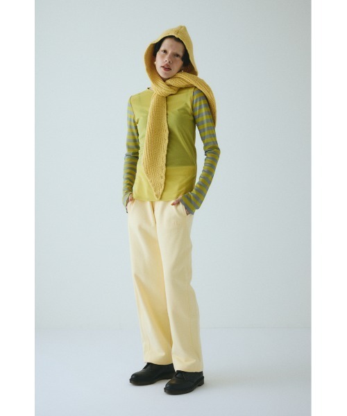 HeRIN.CYE（ヘリンドットサイ）の「H cocoon cut pants　　Ｈコクーンカットパンツ（その他パンツ・レディース・ライトブラック/ライトイエロー・38/36）」の12枚目の写真