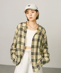 BAYFLOW | [秋口まで着られる]シアーチェックシャーリングシャツ(シャツ/ブラウス)