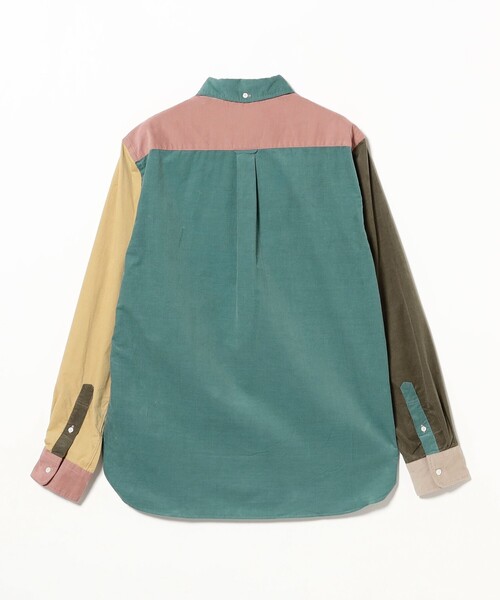 コーデュロイ パネル ボタンダウン シャツ①（シャツ/ブラウス