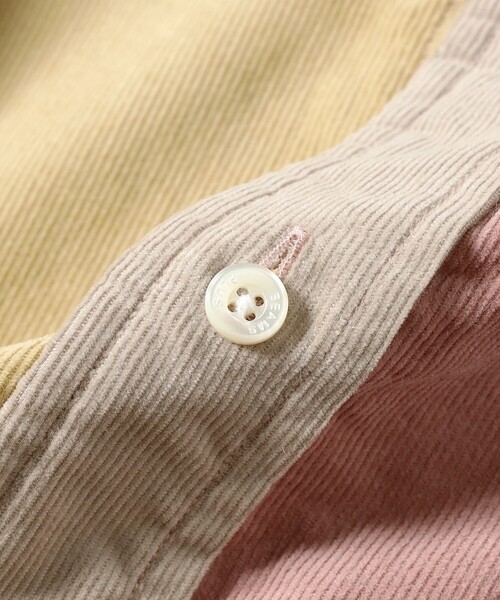 コーデュロイ パネル ボタンダウン シャツ①（シャツ/ブラウス