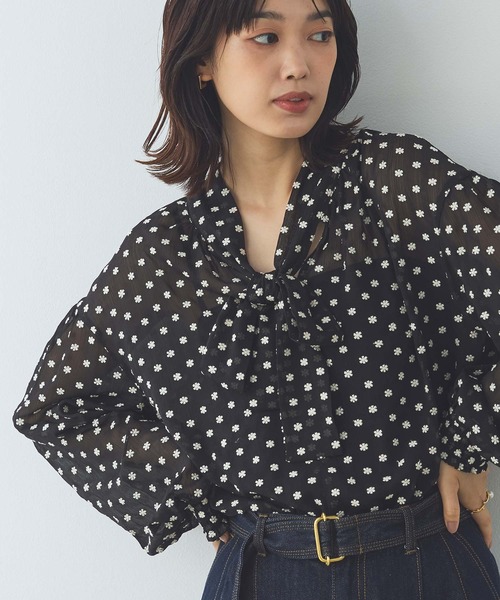 セール】LU花刺繍ボウタイブラウス（シャツ/ブラウス）｜Gready