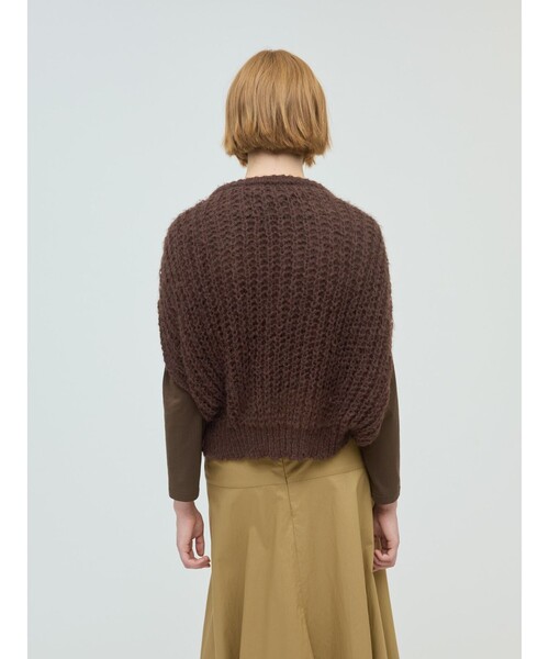 mizuiroind（ミズイロインド）の「mizuiro ind ヘアリーコクーンワイドベスト（ベスト・レディース・ブラウン/ライトグレー/ブラック/チャコールグレー・FREE）」の9枚目の写真