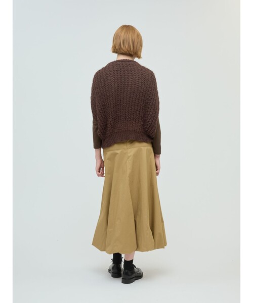 mizuiroind（ミズイロインド）の「mizuiro ind ヘアリーコクーンワイドベスト（ベスト・レディース・ブラウン/ライトグレー/ブラック/チャコールグレー・FREE）」の6枚目の写真