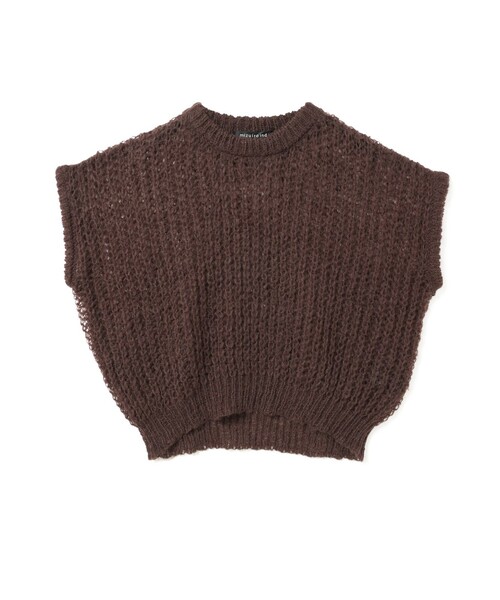 mizuiroind（ミズイロインド）の「mizuiro ind ヘアリーコクーンワイドベスト（ベスト・レディース・ブラウン/ライトグレー/ブラック/チャコールグレー・FREE）」の22枚目の写真