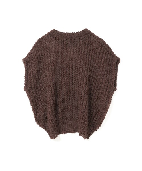 mizuiroind（ミズイロインド）の「mizuiro ind ヘアリーコクーンワイドベスト（ベスト・レディース・ブラウン/ライトグレー/ブラック/チャコールグレー・FREE）」の20枚目の写真