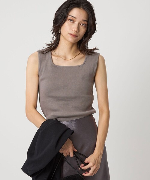セール】デコルテ フライス タンクトップ 2（タンクトップ）｜green