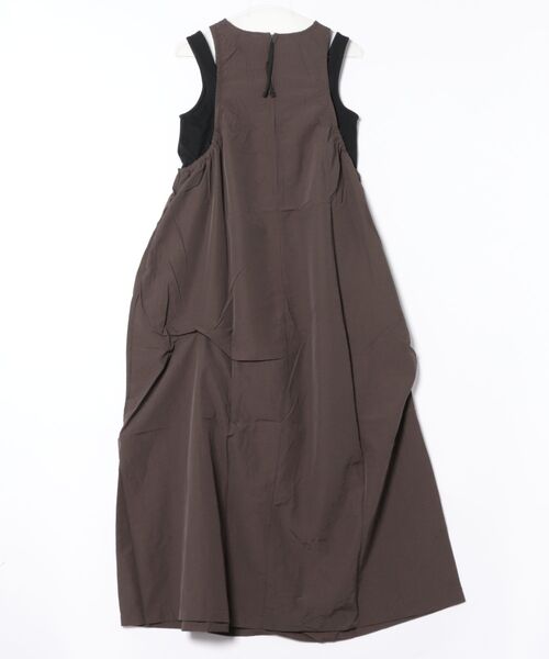 Q（キュー）の「リブ付きワンピース（ワンピース・レディース・チャコールグレー/ブルー・MEDIUM）」の18枚目の写真