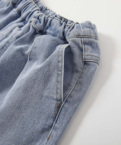 devirock(デビロック)の「ストレッチデニム ルーズタックパンツ(デニムパンツ・キッズ・ブラック系/ブルー系/ネイビー系/ネイビー系2・100cm/110cm/120cm/130cm/140cm/150cm/160cm)」の10枚目の写真