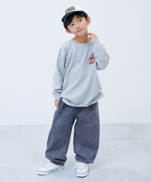 devirock(デビロック)の「ストレッチデニム ルーズタックパンツ(デニムパンツ・キッズ・ブラック系/ブルー系/ネイビー系/ネイビー系2・100cm/110cm/120cm/130cm/140cm/150cm/160cm)」の15枚目の写真