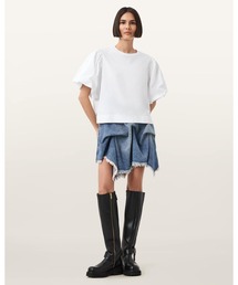 セール】MEDI INVERT SUSPENDER DENIM SKIRT（デニムスカート）｜Ameri