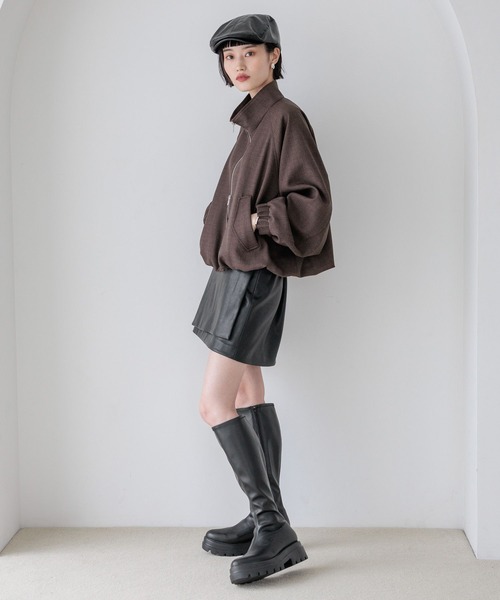 LOWRYS FARM（ローリーズファーム）の「ストレッチインヒールロングブーツ  581671（ブーツ・レディース・ブラック/ブラウン・MEDIUM/LARGE）」の6枚目の写真