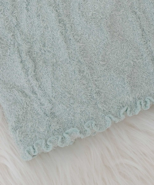 emesuelee（エメスーリー）の「シャギー編み柄腹巻き（その他ルームウェア・レディース・グリーン/ピンク/ブラウン・フリー）」の11枚目の写真