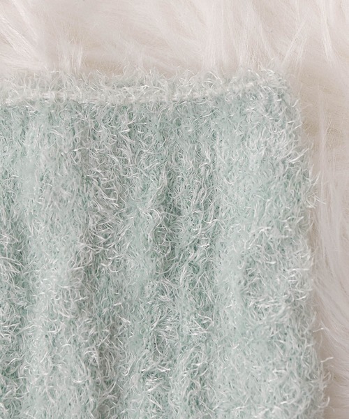 emesuelee（エメスーリー）の「シャギー編み柄腹巻き（その他ルームウェア・レディース・グリーン/ピンク/ブラウン・フリー）」の9枚目の写真