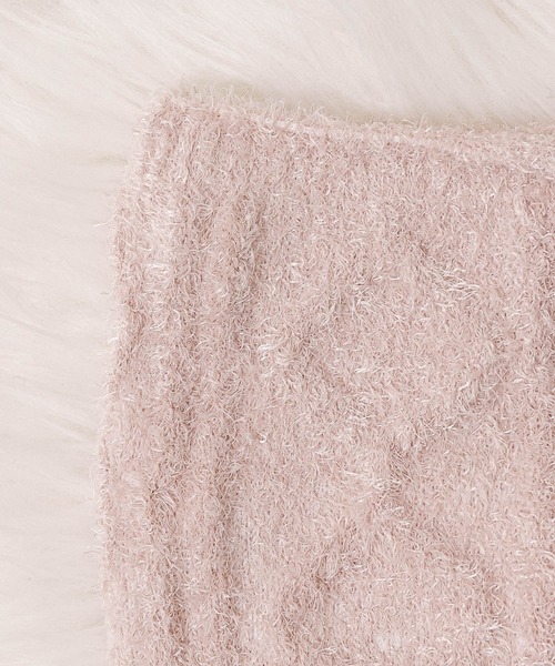 emesuelee（エメスーリー）の「シャギー編み柄腹巻き（その他ルームウェア・レディース・グリーン/ピンク/ブラウン・フリー）」の6枚目の写真