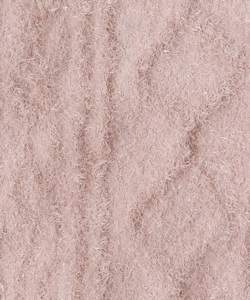 emesuelee（エメスーリー）の「シャギー編み柄腹巻き（その他ルームウェア・レディース・グリーン/ピンク/ブラウン・フリー）」の5枚目の写真