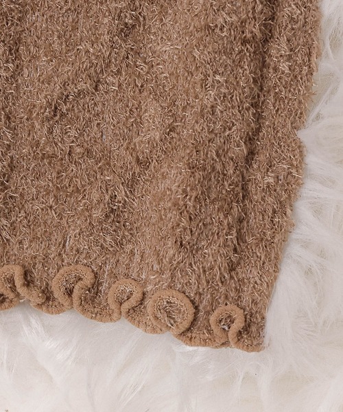 emesuelee（エメスーリー）の「シャギー編み柄腹巻き（その他ルームウェア・レディース・グリーン/ピンク/ブラウン・フリー）」の15枚目の写真