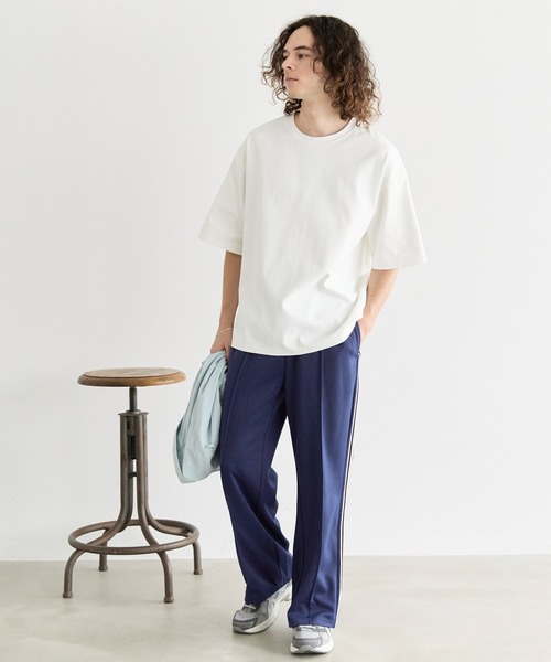 coca（coca）（コカ）の「コットンタッチダンボールニットトラックパンツ（その他パンツ・メンズ・ネイビー/ブラック・XL/M/L）」の4枚目の写真