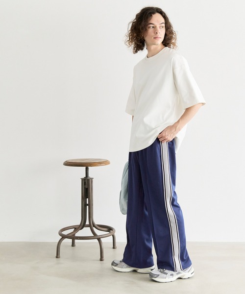 coca（coca）（コカ）の「コットンタッチダンボールニットトラックパンツ（その他パンツ・メンズ・ネイビー/ブラック・XL/M/L）」の6枚目の写真