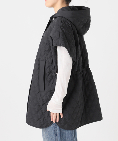 Spick & Span（スピックアンドスパン）の「TICCA / ティッカ リバーシブルキルティングポンチョ（その他アウター・レディース・カーキ/ブラック・FREE）」の22枚目の写真