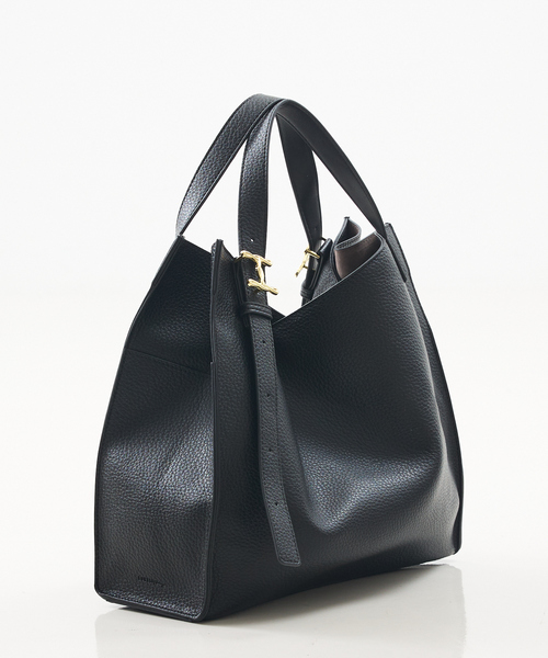 LOWELL things（ロウェル　シングス）の「Peak/メタルモチーフオープントート/A4サイズ/13インチPC収納可（トートバッグ・レディース・ブラック/ブルー/グレイッシュベージュ・フリー）」の14枚目の写真