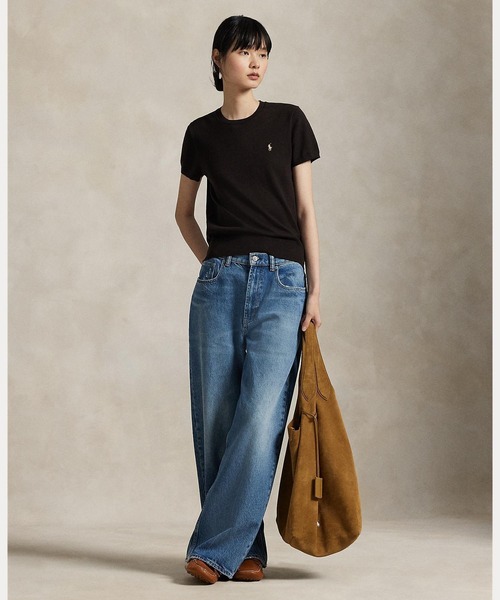 ショートスリーブ クルーネック セーター（ニット/セーター