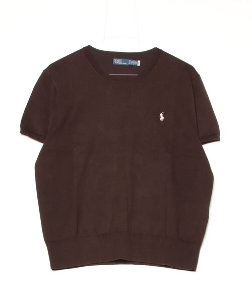 RALPH LAUREN ラルフローレン ショートスリーブ クルーネック セータ ショートスリーブ クルーネック セーター（ニット/セーター）｜POLO