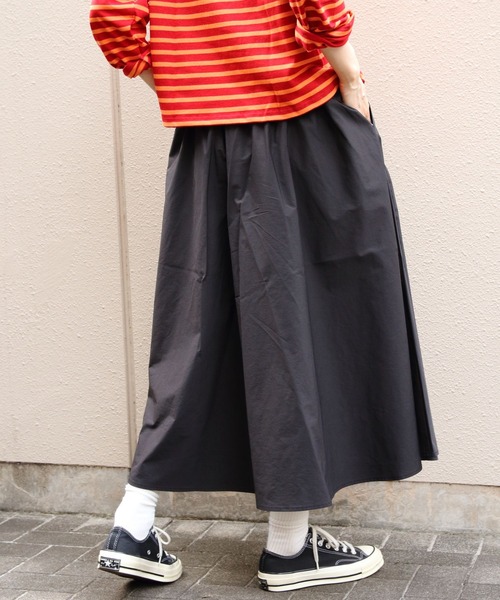 ORCIVAL（オーシバル）の「ORCIVAL/オーシバル　ウエストギャザースカート　WAIST GATHERED SKIRT　OR-F0068 SSB（スカート・レディース・ブラック・1）」の4枚目の写真
