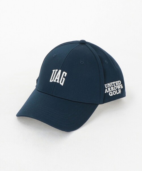 UNITED ARROWS GOLF(ユナイテッドアローズゴルフ)の「ツイル ロゴ キャップ(キャップ・メンズ・ネイビー/ホワイト・FREE)」の1枚目の写真
