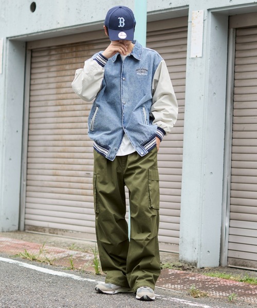 WEGO（ウィゴー）の「WEGO/デニムスタジャン（デニムジャケット・メンズ・ブラック系3/スカイブルー・MEDIUM/LARGE）」の5枚目の写真