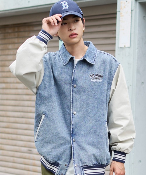 WEGO/【25年秋冬新作】デニムスタジャン（デニムジャケット）｜WEGO