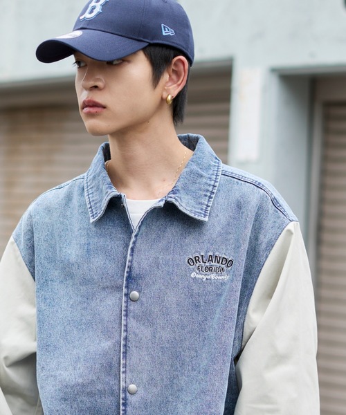 WEGO（ウィゴー）の「WEGO/デニムスタジャン（デニムジャケット・メンズ・ブラック系3/スカイブルー・MEDIUM/LARGE）」の13枚目の写真