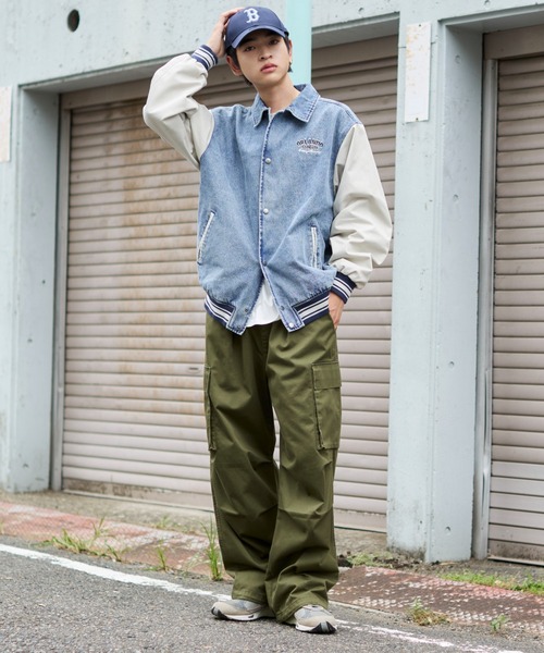 WEGO（ウィゴー）の「WEGO/デニムスタジャン（デニムジャケット・メンズ・ブラック系3/スカイブルー・MEDIUM/LARGE）」の19枚目の写真