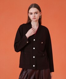 ANAYI | エキストラファインメリノボクシー ジャケット カーディガン(ニット/セーター)