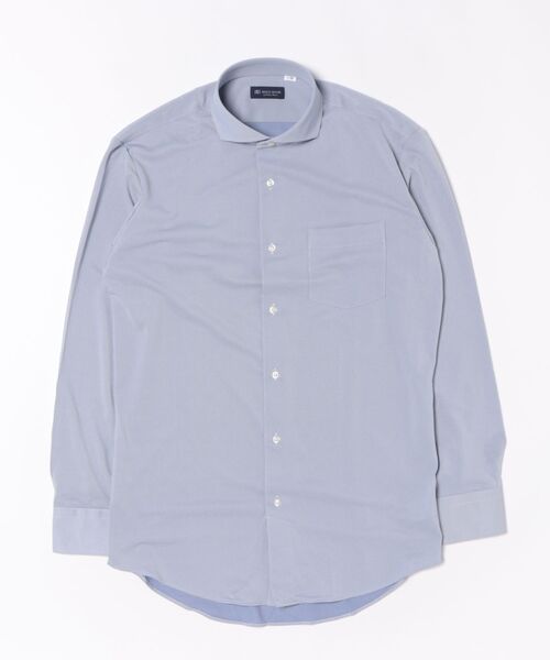 TOKYO SHIRTS(トウキョウシャツ)の「形態安定ノンアイロン ホリゾンタルワイド 長袖ストレッチビジネスワイシャツ(ビジネスシャツ・メンズ・ブルー・首回り42cm-裄丈82cm/首回り42cm-裄丈86cm/首回り43cm-裄丈82cm/首回り43cm-裄丈86cm/首回り39cm-裄丈80cm/首回り39cm-裄丈84cm/首回り41cm-裄丈82cm/首回り41cm-裄丈86cm/首回り37cm-裄丈80cm/首回り37cm-裄丈84cm)」の3枚目の写真