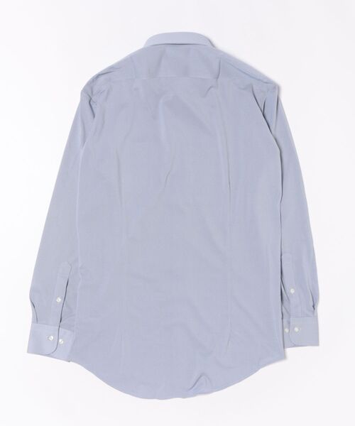 TOKYO SHIRTS(トウキョウシャツ)の「形態安定ノンアイロン ホリゾンタルワイド 長袖ストレッチビジネスワイシャツ(ビジネスシャツ・メンズ・ブルー・首回り42cm-裄丈82cm/首回り42cm-裄丈86cm/首回り43cm-裄丈82cm/首回り43cm-裄丈86cm/首回り39cm-裄丈80cm/首回り39cm-裄丈84cm/首回り41cm-裄丈82cm/首回り41cm-裄丈86cm/首回り37cm-裄丈80cm/首回り37cm-裄丈84cm)」の4枚目の写真
