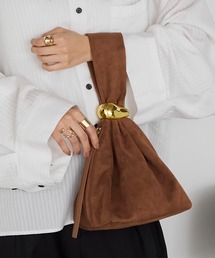 forksy.（フォルクシー）の「【forksy.】【オケージョン対応】ベロア/フォウスウェード ワンハンドルバッグ（ハンドバッグ）」