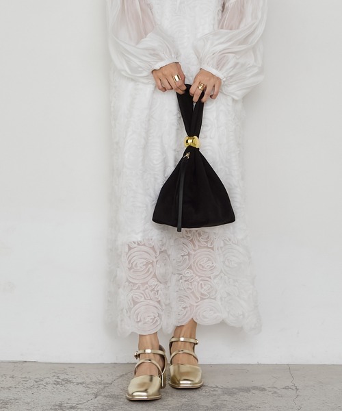 forksy.(フォルクシー)の「【forksy.】【オケージョン対応】ベロア/フォウスウェード ワンハンドルバッグ(ハンドバッグ・レディース・ブラック/グレー/ボルドー/ブラウン/ブラック系/アイボリー・FREE)」の22枚目の写真