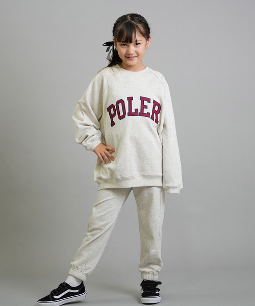 POLeR(ポーラー)の「POLER/ポーラー KIDS SWEAT PANTS キッズ ロンパン スウェットパンツ 259MCV0040(その他パンツ・キッズ・オートミール/チャコール・160cm/150cm/140cm/130cm)」の12枚目の写真