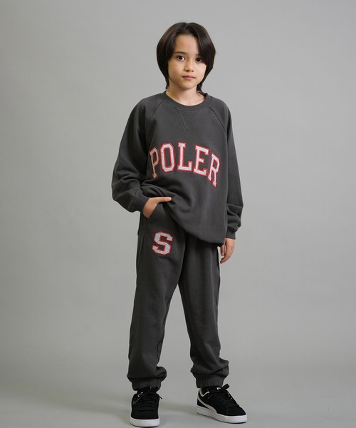 POLeR(ポーラー)の「POLER/ポーラー KIDS SWEAT PANTS キッズ ロンパン スウェットパンツ 259MCV0040(その他パンツ・キッズ・オートミール/チャコール・160cm/150cm/140cm/130cm)」の5枚目の写真