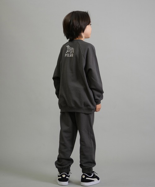 POLeR(ポーラー)の「POLER/ポーラー KIDS SWEAT PANTS キッズ ロンパン スウェットパンツ 259MCV0040(その他パンツ・キッズ・オートミール/チャコール・160cm/150cm/140cm/130cm)」の9枚目の写真