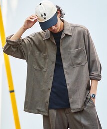 FREAK’S STORE/フリークスストア ルーズフィット ロングスリーブ ワークシャツブルゾン【セットアップ対応】