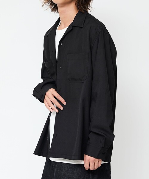 FREAK'S STORE(フリークスストア)の「FREAK’S STORE/フリークスストア ルーズフィット ロングスリーブ ワークシャツブルゾン【セットアップ対応】(シャツ/ブラウス・メンズ・ブラウン/グレー/ダークグレー/ブラック/その他13・SMALL/LARGE/MEDIUM)」の15枚目の写真