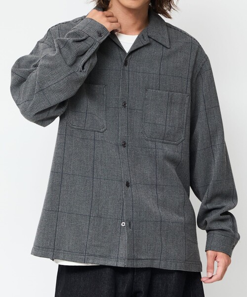 FREAK'S STORE(フリークスストア)の「FREAK’S STORE/フリークスストア ルーズフィット ロングスリーブ ワークシャツブルゾン【セットアップ対応】(シャツ/ブラウス・メンズ・ブラウン/グレー/ダークグレー/ブラック/その他13・SMALL/LARGE/MEDIUM)」の9枚目の写真