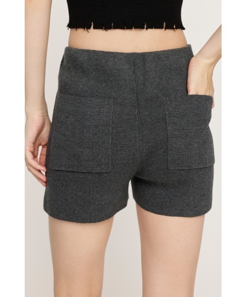 RIB KNIT BACK PK S/PT リブ ニット バックポケット ショート