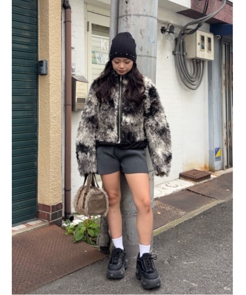 SLY（スライ）の「RIB KNIT BACK PK S/PT リブ ニット バックポケット