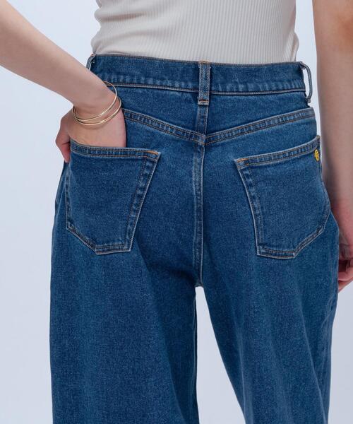 cloenc（クロエンス）の「【マシンウォッシュ】ストレッチデニムワイドパンツ（デニムパンツ・レディース・ブルー/ネイビー・01/02/03）」の8枚目の写真